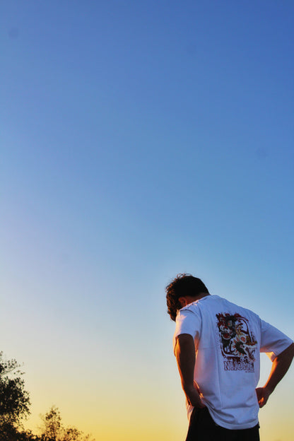 NHOME WHITE TRADITIONAL SPORT TEE