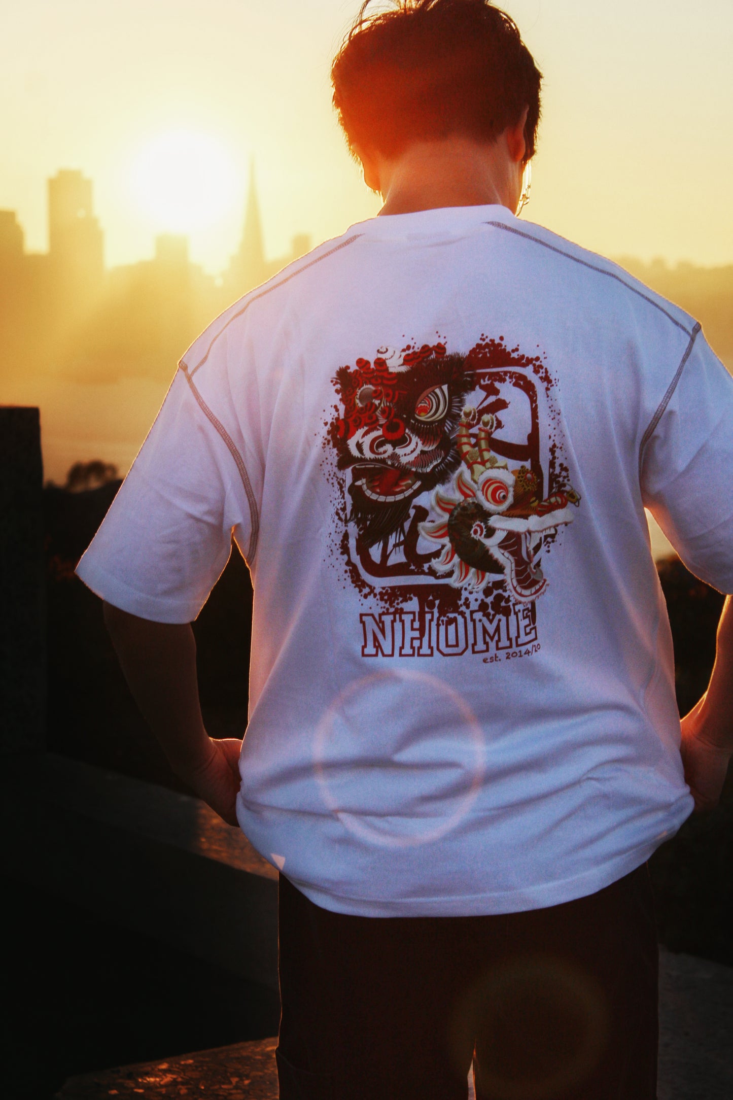NHOME WHITE TRADITIONAL SPORT TEE