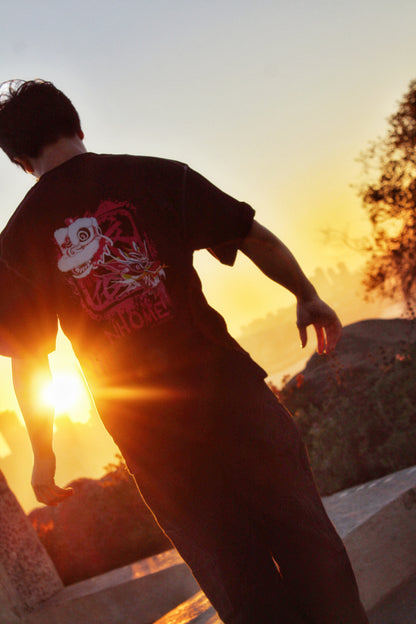 NHOME BLACK TRADITIONAL SPORT TEE