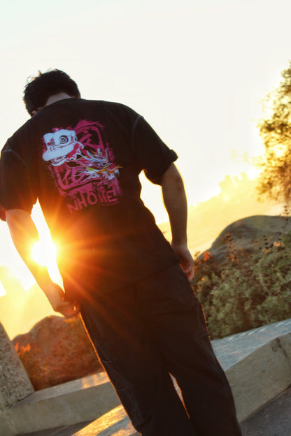 NHOME BLACK TRADITIONAL SPORT TEE