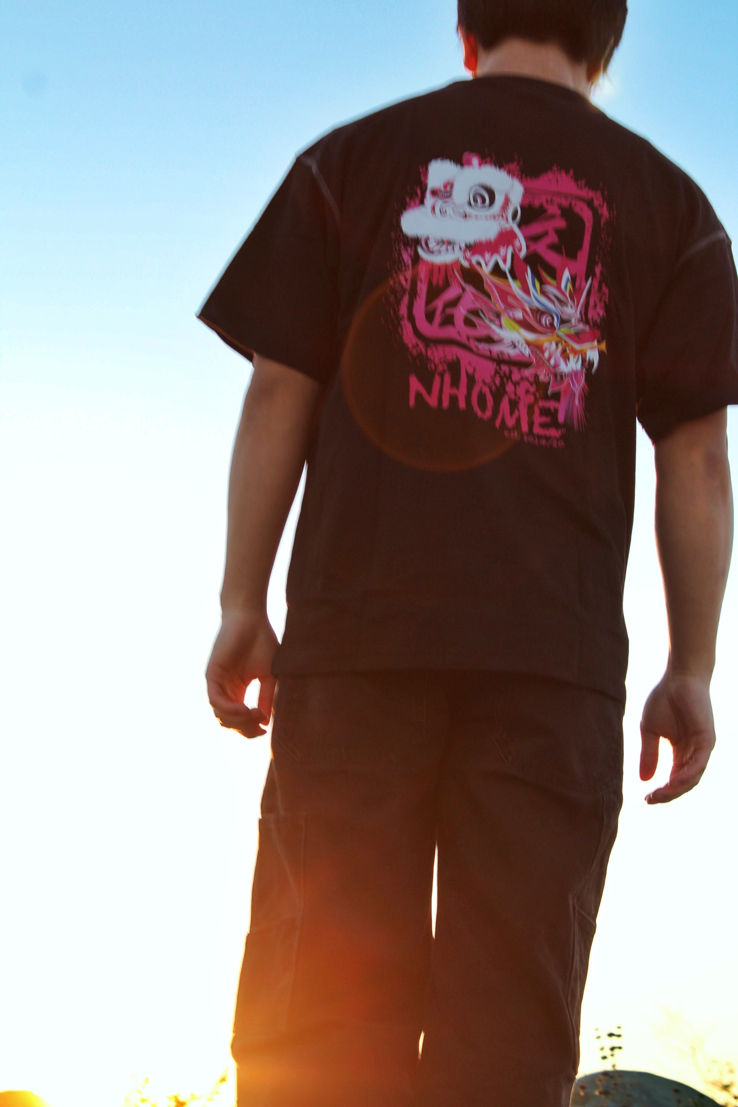 NHOME BLACK TRADITIONAL SPORT TEE