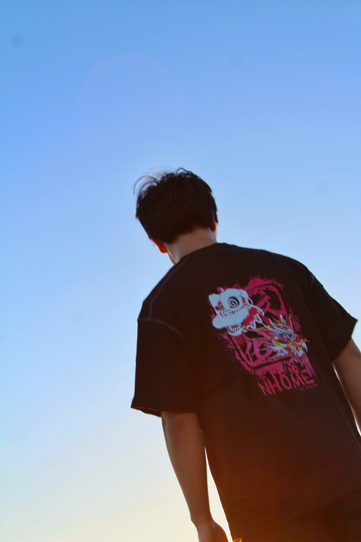 NHOME BLACK TRADITIONAL SPORT TEE