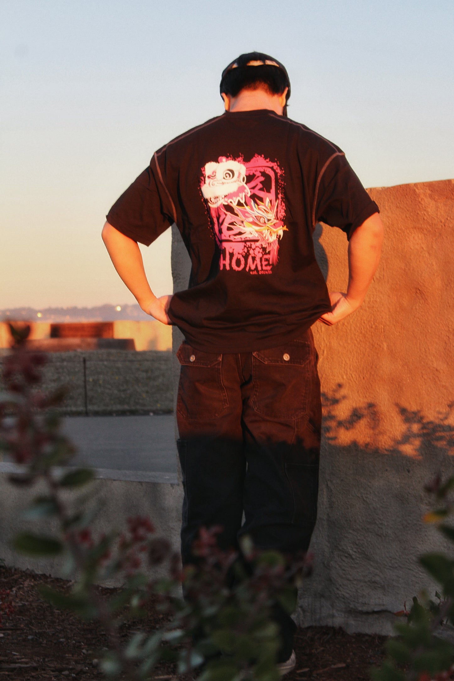 NHOME BLACK TRADITIONAL SPORT TEE