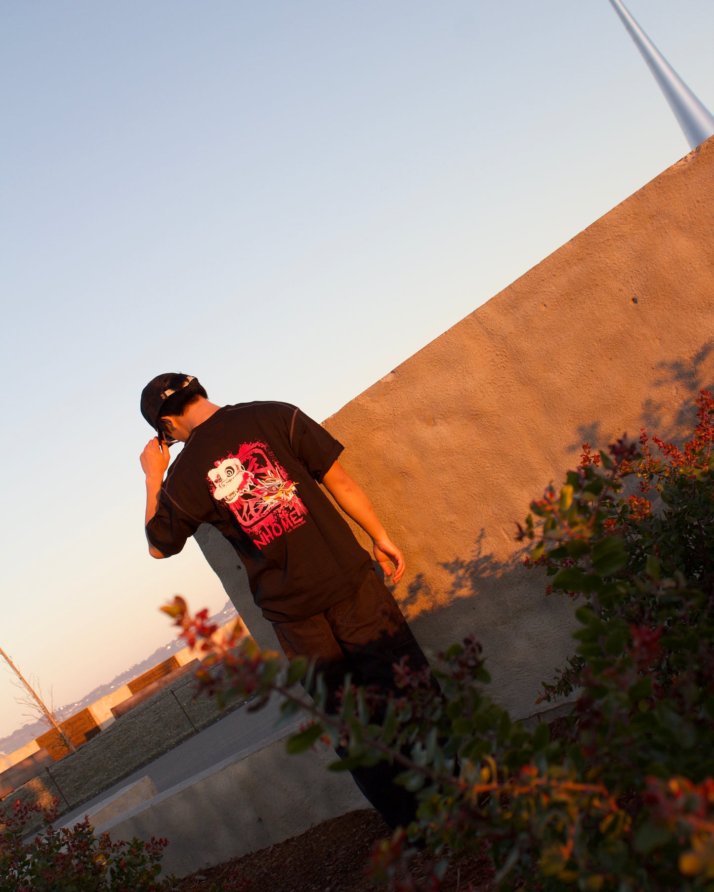 NHOME BLACK TRADITIONAL SPORT TEE