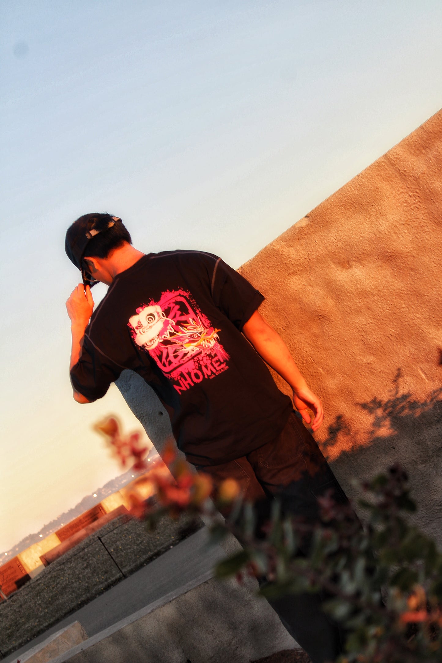 NHOME BLACK TRADITIONAL SPORT TEE