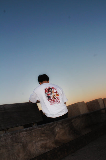 NHOME WHITE TRADITIONAL SPORT TEE