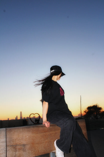 NHOME BLACK TRADITIONAL SPORT TEE