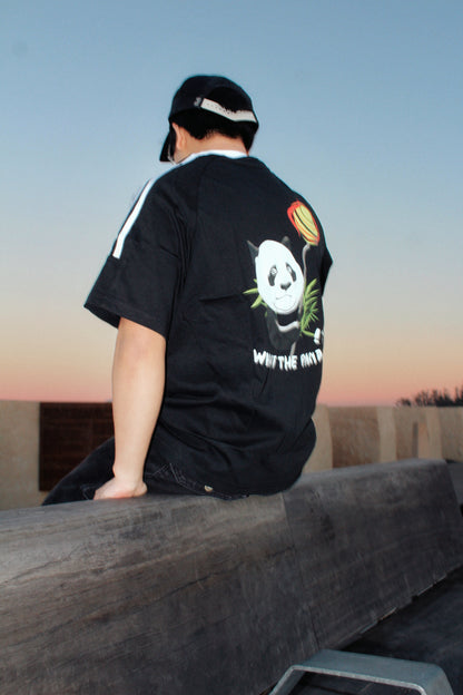 NHOME BLACK PANDA SPORT TEE