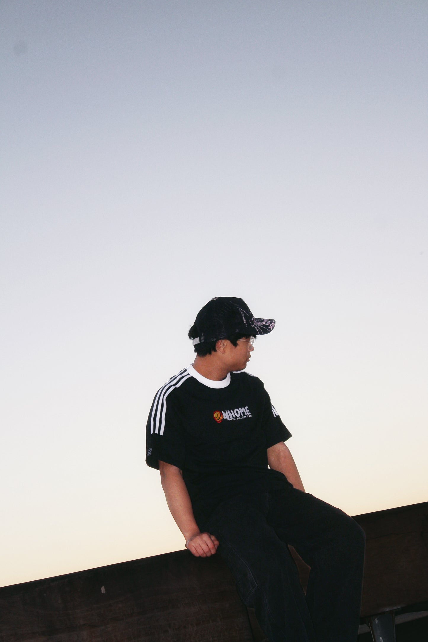 NHOME BLACK PANDA SPORT TEE