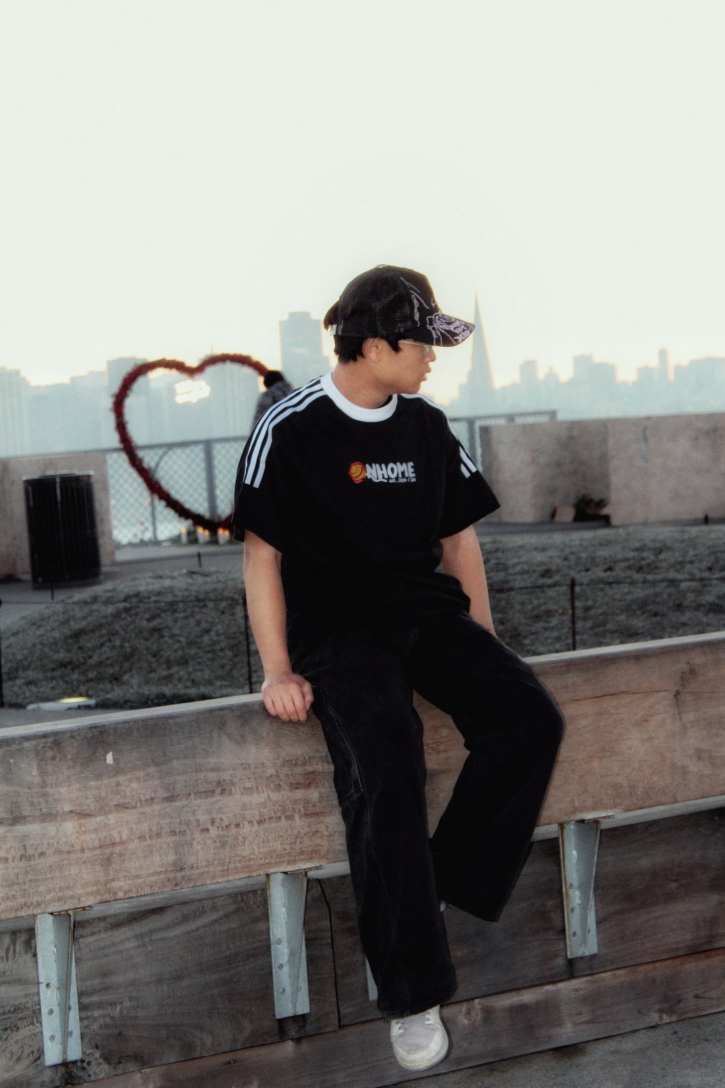 NHOME BLACK PANDA SPORT TEE