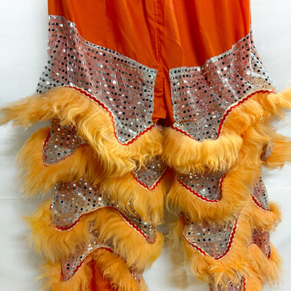Ligh Orange Futsan Full Size Lion Head Costume