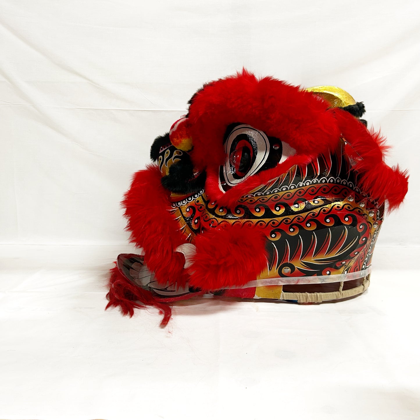 Red Futsan Full Size Lion Head Costume