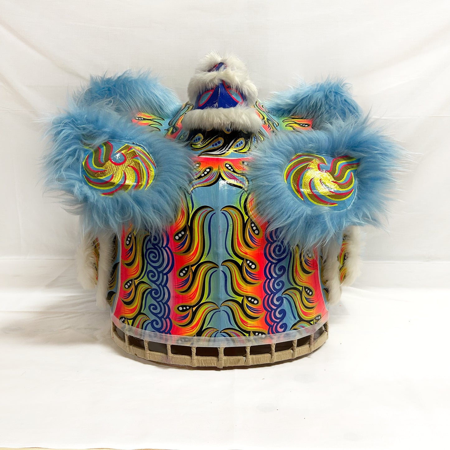 Blue Futsan Full Size Lion Head Costume