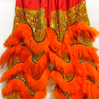 Orange Futsan Full Size Lion Head Costume