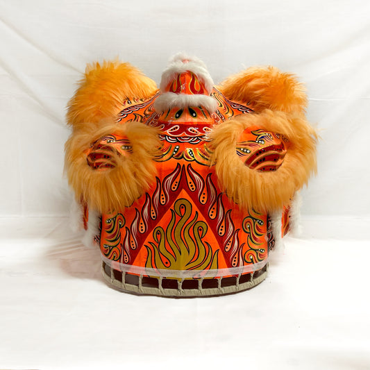 Ligh Orange Futsan Full Size Lion Head Costume