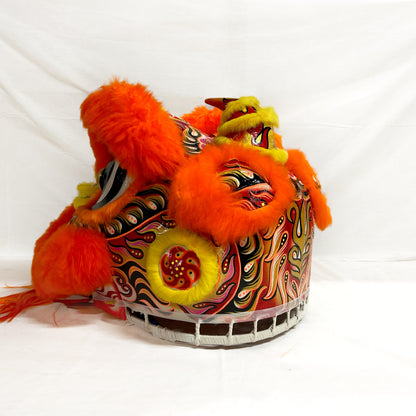 Orange Futsan Full Size Lion Head Costume
