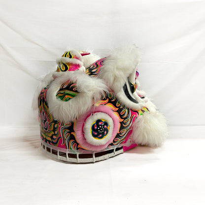 White/Pink Futsan Full Size Lion Head Costume