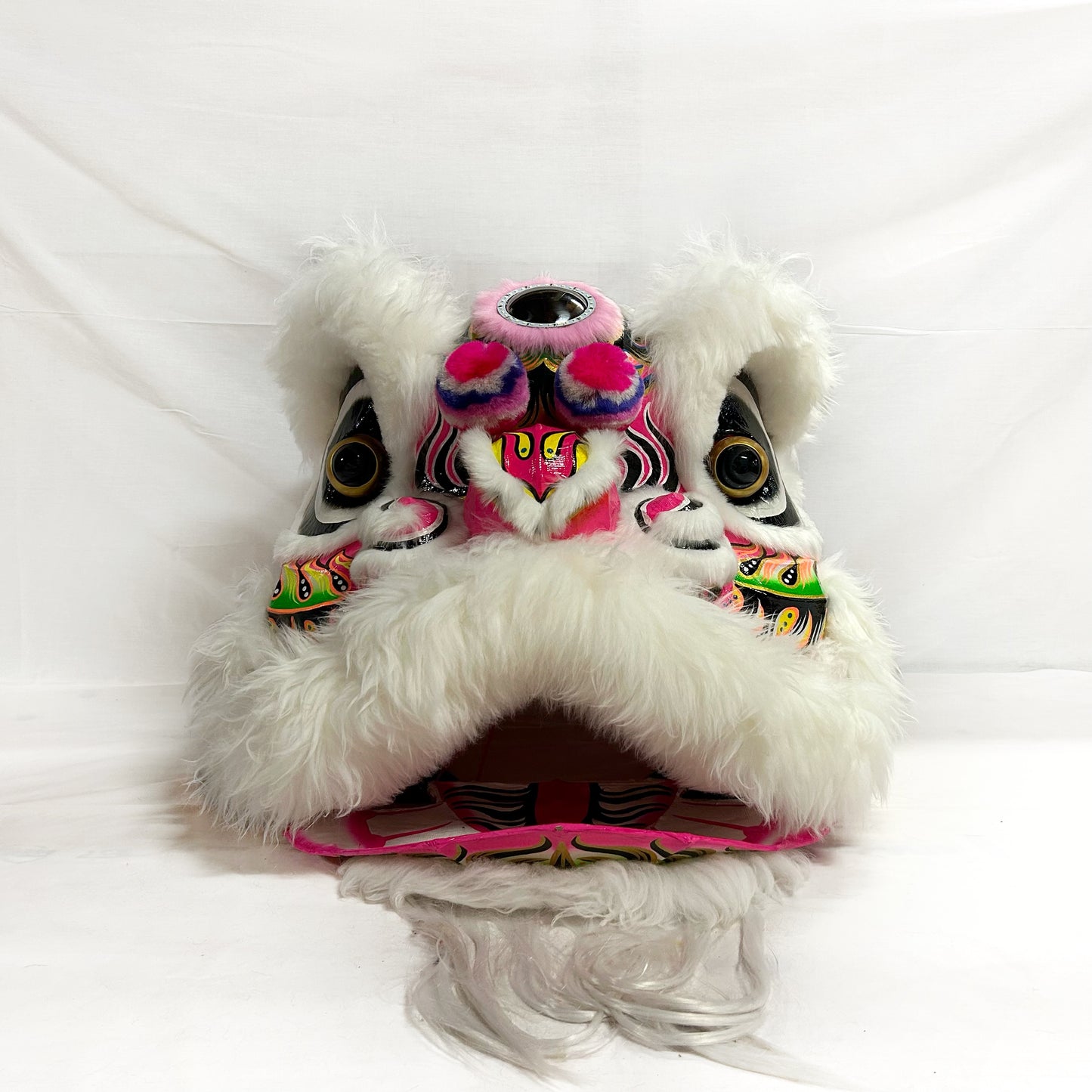 White/Pink Futsan Full Size Lion Head Costume