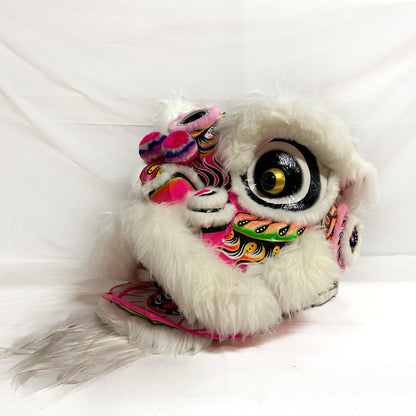 White/Pink Futsan Full Size Lion Head Costume
