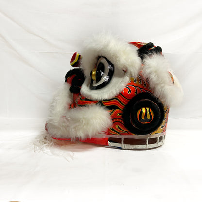 White/Red Futsan Full Size Lion Head Costume