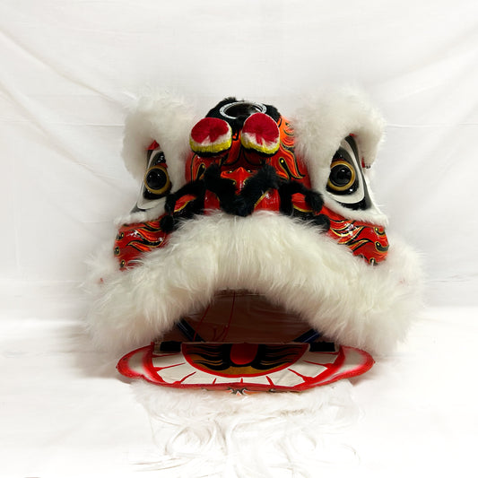 White/Red Futsan Full Size Lion Head Costume