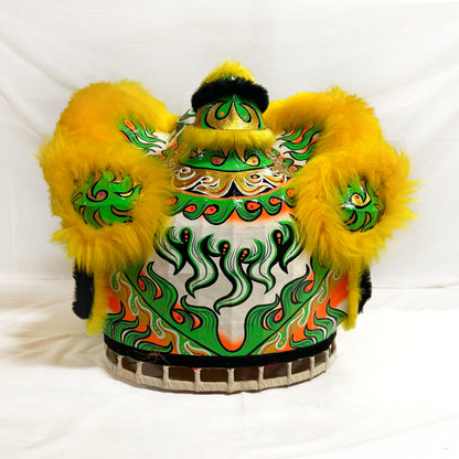 Yellow/Green Futsan Full Size Lion Head Costume