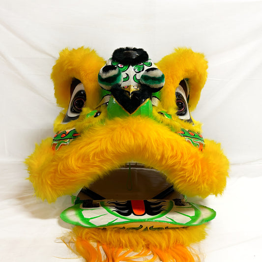 Yellow/Green Futsan Full Size Lion Head Costume