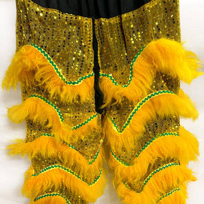 Yellow/Green Futsan Full Size Lion Head Costume