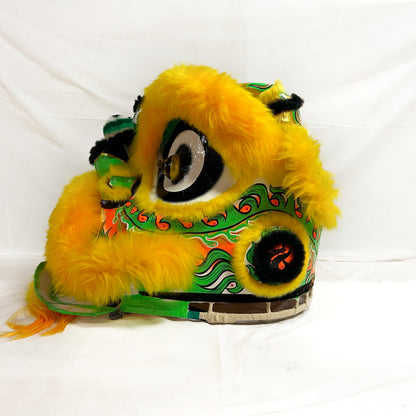 Yellow/Green Futsan Full Size Lion Head Costume