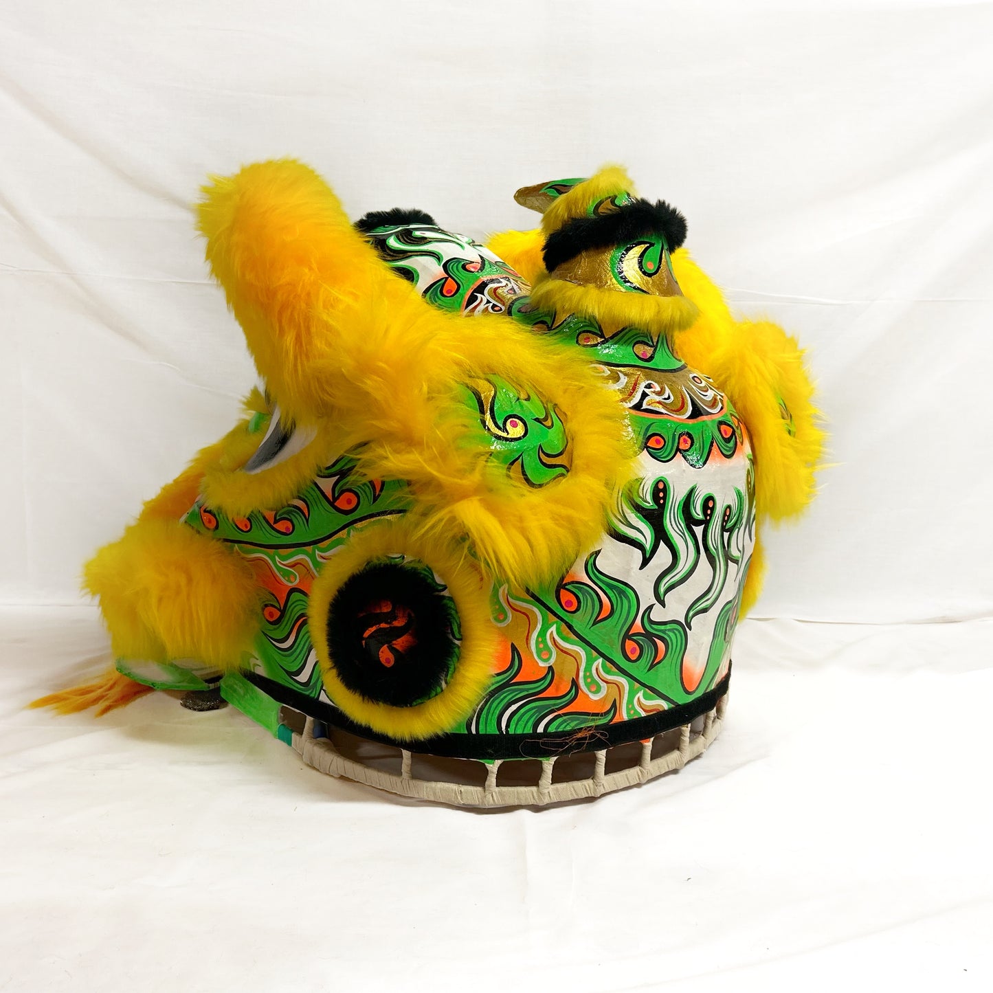 Yellow/Green Futsan Full Size Lion Head Costume