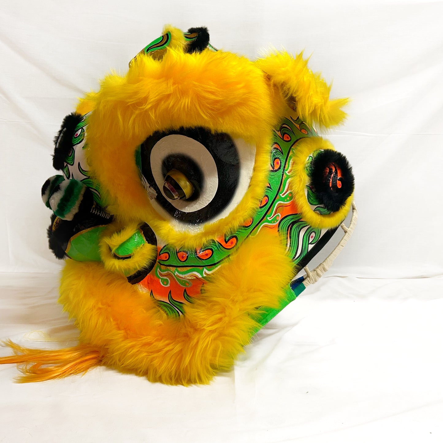 Yellow/Green Futsan Full Size Lion Head Costume
